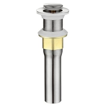 不鏽鋼按壓落水頭 無溢水口 立柱式洗手池 浴室櫃檯盆適用  750g  1組