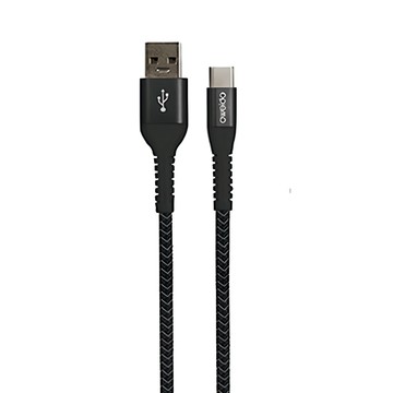 OWEIDA 歐威達 USB-Type-C 快充編織漁網線  黑色  150cm  1條