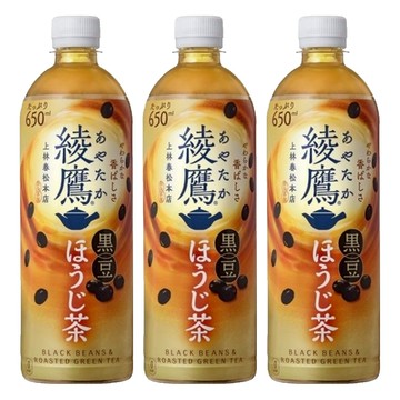 綾鷹 黑豆焙茶  650ml  3個