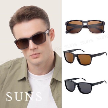 【SUNS】TR90偏光Polarized太陽眼鏡 時尚方框墨鏡 駕駛偏光墨鏡 抗UV(91568)