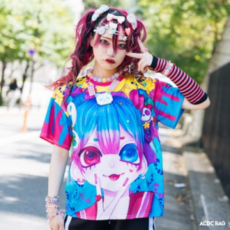Dream Best Tシャツ 半袖 カットソー 原宿系 原宿 派手カワ ファッション かわいい カラフル デコラ 女の子 個性的 パンダ ポップ キュ 通販 Lineポイント最大4 0 Get Lineショッピング