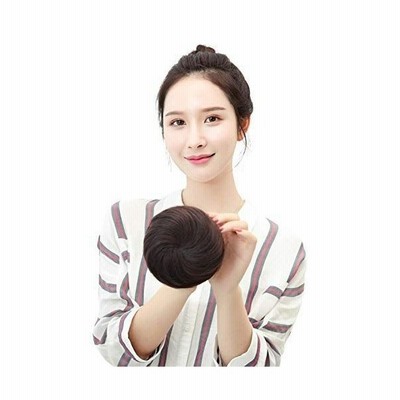 Hiye お団子ウィッグ 人毛100 バレッタ つけ毛 髪束ねネット 髪留め シニヨン ポイントウィッグ お団子ヘア ヘアアクセ クリップ 通販 Lineポイント最大get Lineショッピング