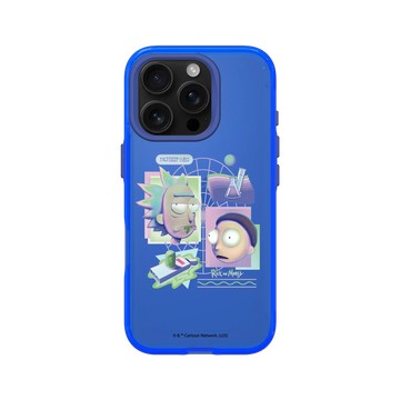iPhone 16 Pro Clear 激光藍 - 瑞克和莫蒂 Rick and Morty - 3D版