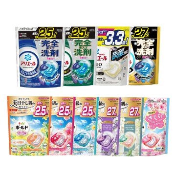 【蝦皮直營】P&G 日本ARIEL BOLD 4D炭酸洗衣膠球補充包 24-39顆 洗衣球