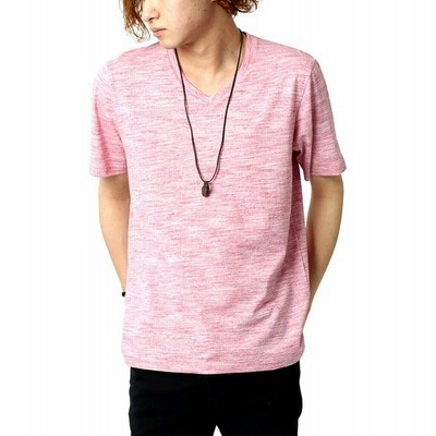 オタリー Tシャツ メンズ 半袖 無地 おしゃれ カジュアル カットソー 柔らかい トップス Vネック ネックレス付き ネイビー Xl 通販 Lineポイント最大get Lineショッピング