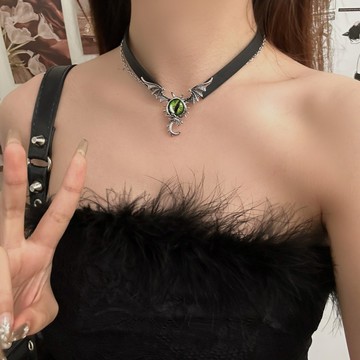 【台灣公司 可打統編】免運 暗黑風花紋惡魔之眼choker項圈女小眾甜酷脖子配飾鎖骨鏈頸鏈飾品 可開發票 全館五折 工廠現貨直銷 新品特價 z9211