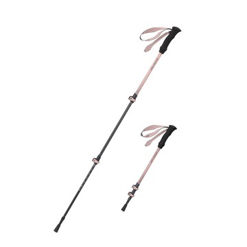 【店家優選】业户外手杖女款爬山拐杖碳素超轻伸缩棍徒步