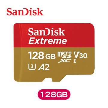 SanDisk Extreme MicroSDXC UHS-I 記憶卡 (128/256/512GB)