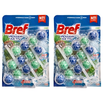 Bref 妙力 懸掛式馬桶清潔球，4合1潔淨功效，浴廁持久清香  50g  2組