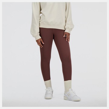 【New Balance】女 緊身運動長褲 卡其_AWP41237LIE-F