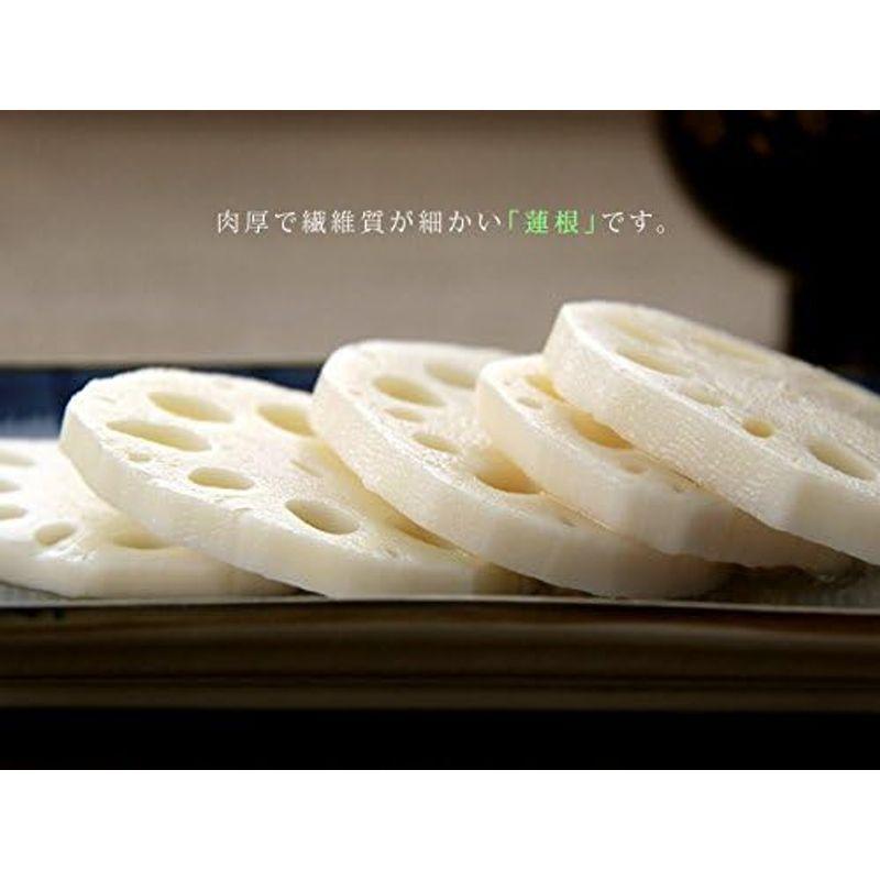 国産れんこんスライス水煮120g(国内産蓮根)煮物や炒め物など色々なお料理にお使いください。(レンコン水煮 和え物 和風料理)