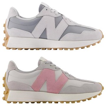 New Balance 327 休閒鞋 女鞋 復古 灰/灰粉 WS327KAY-B/WS327KAZ-B