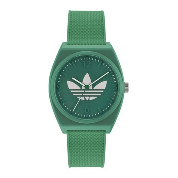 【ADIDAS 愛迪達】PROJECT TWO 經典簡約錶款_AOST23050_綠_38mm