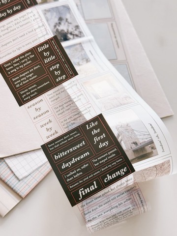 Journey vol.3・End of_ soft ending・5cm 透明割型PET膠帶