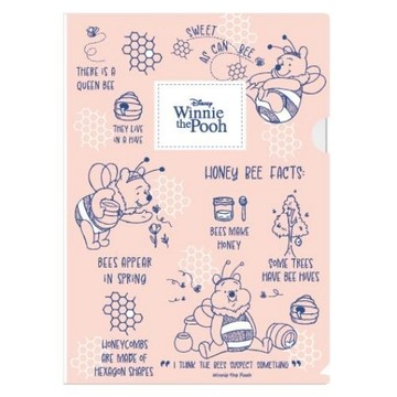 蝦皮隔日到貨 迪士尼Disney L型文件夾-蜜蜂維尼 墊腳石購物網