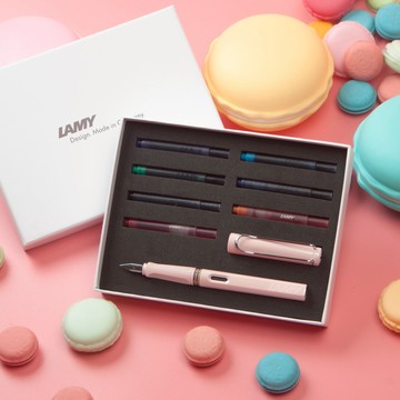 【LAMY】 鋼筆   /  SAFARI 系列  七彩墨水鋼筆禮盒 -  多彩選  - 官方直營旗艦館