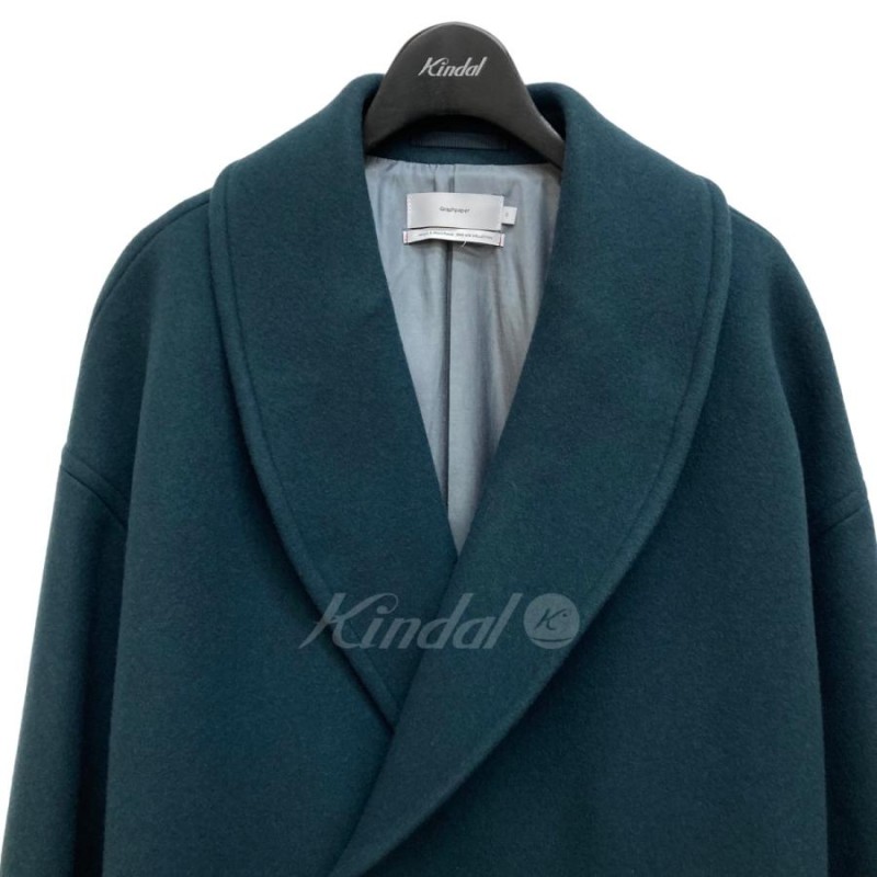 グラフペーパー Graphpaper 22AW Scale Off Melton Shawl Collar Coat コート グリーン サイズ：2 |  LINEブランドカタログ