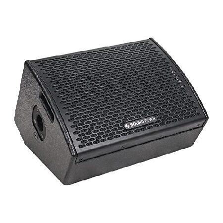 Sound Town CARME Series 8" Coaxial 2-Way Powered Professional PA DJ Stage Monitor Speaker for Live Sound, Bar, Church (CARME-8MPW) 並行輸入品