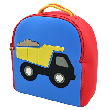 dabbawalla 防走失後背包 台灣代理手工車縫 MIT 材質表面防潑水 輕量設計  高29x寬24x厚12cm  瓦拉卡車 藍色