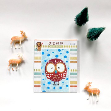 悠遊卡防水貼紙 ∣ 小圓球貓頭鷹