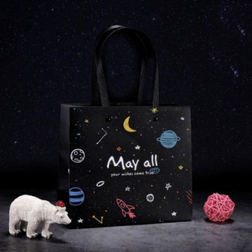【ʚ ɞGIFTME5台灣現貨ʚ ɞ】手提袋 禮物提袋 禮物袋 宇宙星球款 禮物包裝袋