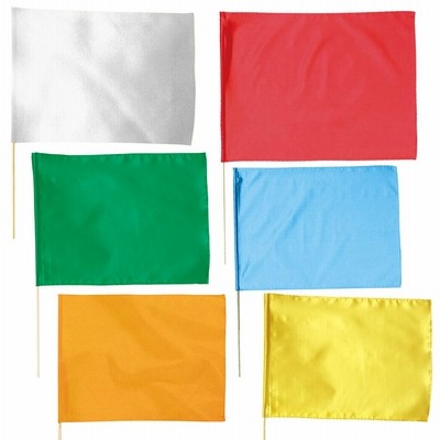 小旗 運動会 フラッグ 旗 1本 応援旗 手旗 赤 青 黄色 緑 白 オレンジ ピンク 水色 丸棒直径8mm 運動会 ダンス小道具 手作り カラー 応援 グッズ 集団行動 通販 Lineポイント最大0 5 Get Lineショッピング