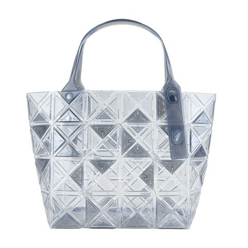 [平輸版]ISSEY MIYAKE 三宅一生 BAOBAO DAZZLE 4x6透明手提袋-灰