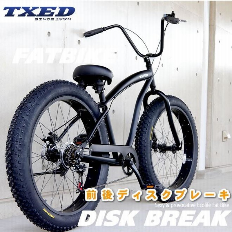 TXED ファットバイク 20インチ DISKブレーキ - 自転車