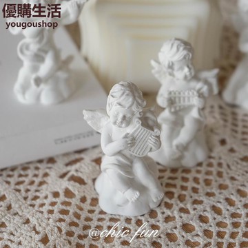 優購生活~ins風小天使石膏擺件飾品迷你法式中古網紅裝飾復古拍照道具桌面咖啡廳 咖啡店 甜品店 擺件 裝飾 網美 自拍 藝術