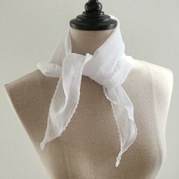 Babisoo 輕柔80支亞沙棉領巾  Free(90 x 30 cm)  象牙