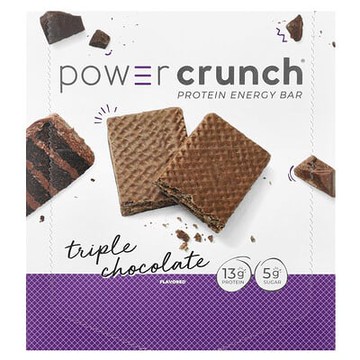 BNRG, Power Crunch® 蛋白質能量棒，三重巧克力，12 塊，每塊 1.4 盎司（40 克）