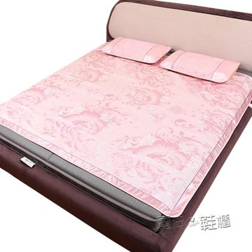 冰絲涼蓆三件套1.8m床不可水洗夏季宿舍1.5米1.2.0空調軟蓆子