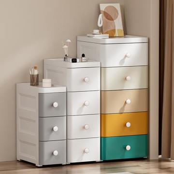 跨境收納柜多層抽屜式整理柜加大加厚床頭柜家用衣柜零食收納箱