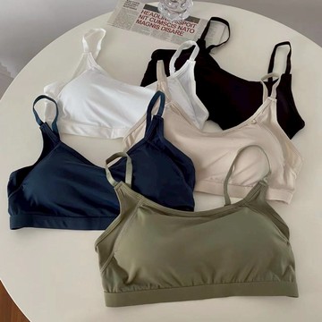 ZUCA”S - 韓版冰絲美背防走背心 帶胸墊免穿內衣 小可愛 女裝  運動背心 - V-364