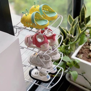 晾鞋架陽臺曬鞋架神器壁掛免打孔可折疊窗戶窗臺曬鞋子的架子晾曬