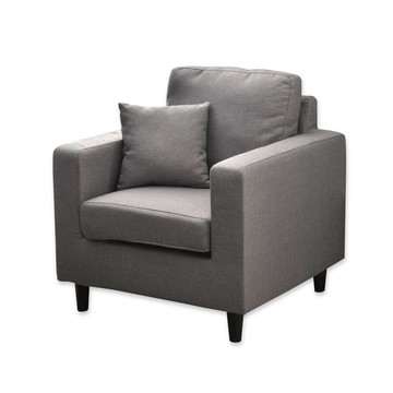 【班尼斯】Adrien亞德倫【單人】獨立筒沙發神秘灰色