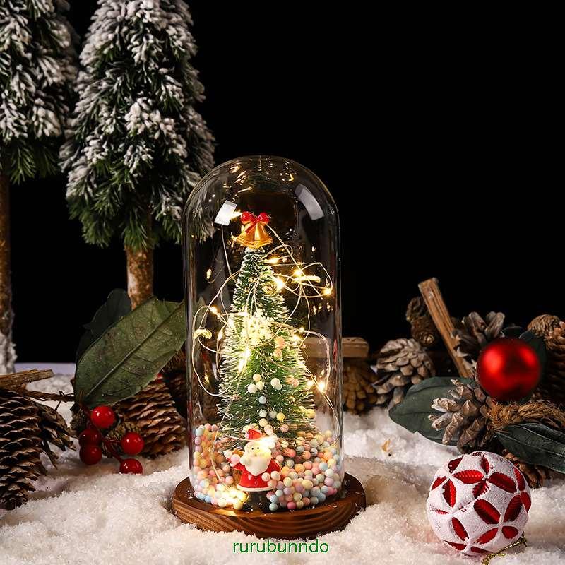 ミニクリスマスツリー LEDライト付き 電池式 卓上クリスマスツリー