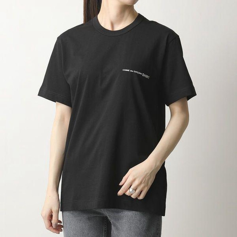 24ss 定番 エステルバイヤス半袖シャツ ブラックコムデギャルソン 24ss