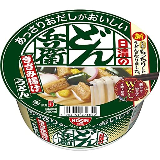 日清食品 日清のあっさりおだしがおいしいどん兵衛 きざみ揚げうどん 68G 12個