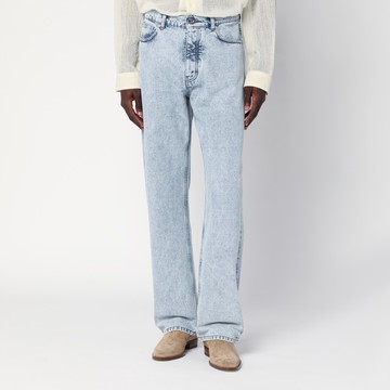 Light blue distressed jeans