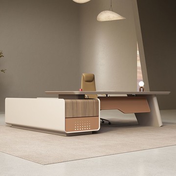 免稅開票 老闆桌 高檔輕奢老板辦公桌高級感辦公室高端總裁經理老板辦公桌椅大班臺SS79快速出貨