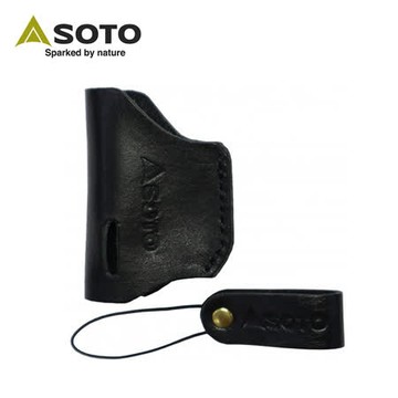 ├登山樂┤日本 SOTO 黑色皮套-L型填充式掌中點火器 # ST-4861BK