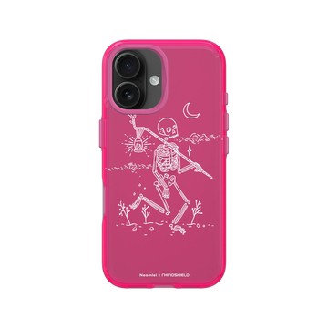 iPhone 16 Clear 粉漾桃 - Neomlei - 骷顱的旅程-白