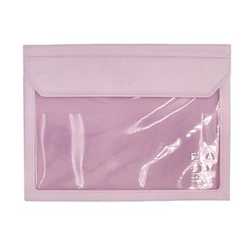 KING JIM FLATTY 多用途收納袋 纖薄堅固 方便使用 192x261x35mm  A6  1個