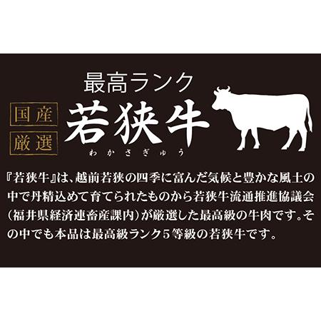 ふるさと納税 若狭牛サーロインステーキ（A5ランク）200g×5 福井県越前市