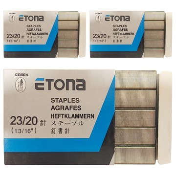 ETOna 釘書針 23/20針 適用E-260  20針號  3盒