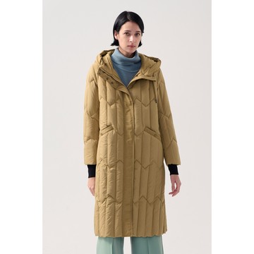 AVVJOY大地長版羽絨外套修身顯瘦長版保暖溫暖百搭色