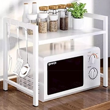 EDISH 單層伸縮置物架 不鏽鋼+烤漆  顏色隨機  1個