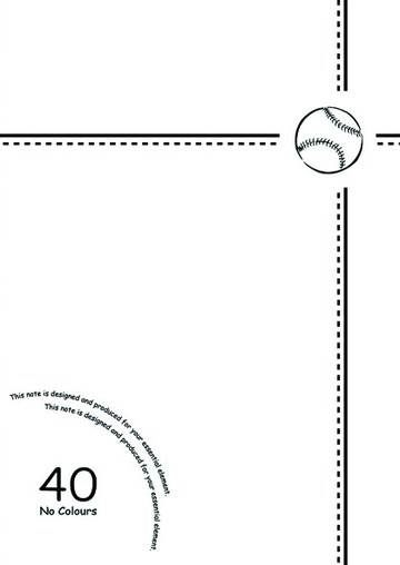 【美加美】文具紙品-25K數字平裝筆記(28張)-棒球白2 AW1612/10本入【APP滿額下單10%點數(單一帳號最高5000點)】1/31止