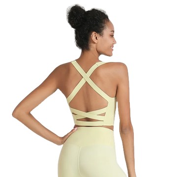 女運動背心新品 美背內衣 後背交叉鏤空設計 外穿防震 普拉提健身上衣 肩帶正韓背心 跑步瑜伽